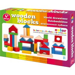 Klocki Drewniane Kolorowe