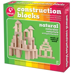 Klocki Drewniane Konstrukcyjne Naturalne