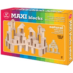 Klocki Drewniane Maxi Naturalne