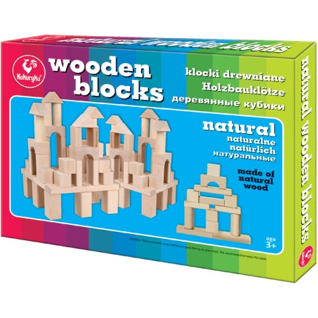 Klocki Drewniane Naturalne