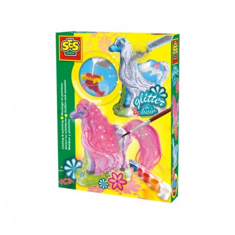 Lśniące koniki - odlew gipsowy 3D + brokat