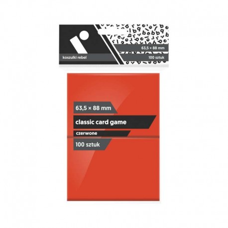 Koszulki Rebel (63,5x88mm) Czerwone Classic Card