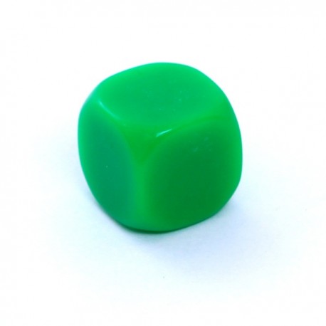 Kość REBEL matowa 6 Ścian - Bez symboli - Zielona