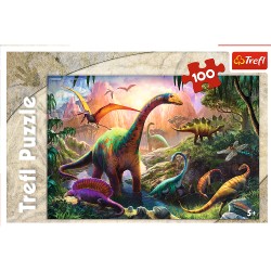 Puzzle 100 - Świat dinozaurów