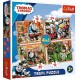 Puzzle 4w1 - Podróże po świecie pociąg Tomek