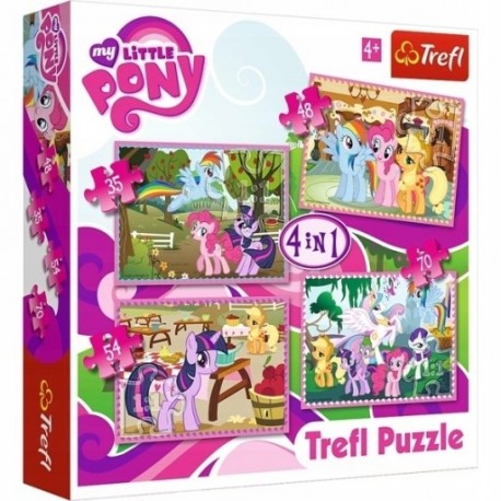 Puzzle 4w1 - My little Pony wakacje kucyków
