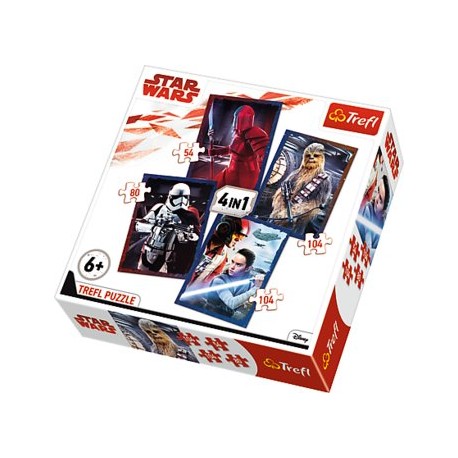 Puzzle 4w1 - Gotowi do starcia Star Wars