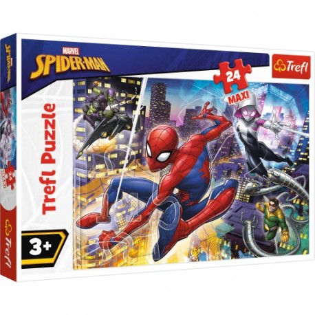 Puzzle 24 maxi - Nieustraszony Spider-man