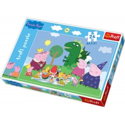 Puzzle 24 maxi - Świnka Peppa Uczta