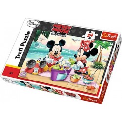 Puzzle 24 maxi - Piknik na Plaży myszka Miki