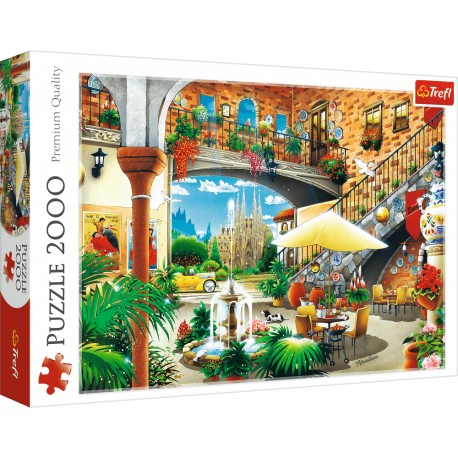 Puzzle 2000 - Widok na Barcelonę