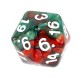 Komplet kości REBEL RPG - Dwukolorowe - Czerwono-z