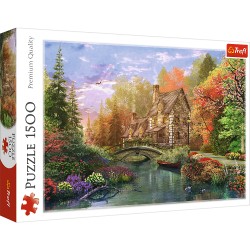 Puzzle 1500 - Chatka nad jeziorem