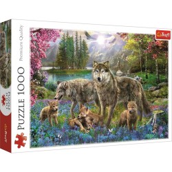 Puzzle 1000 - Wilcza rodzina