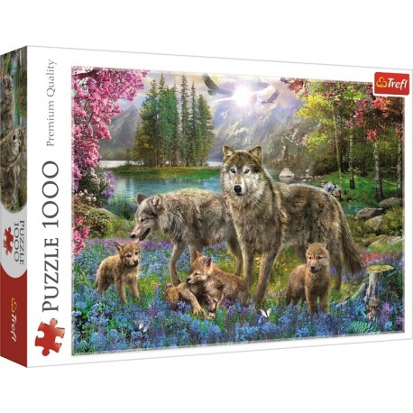 Puzzle 1000 - Wilcza rodzina