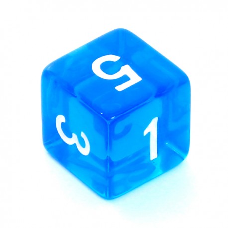 Kość kryształowa 6 Ścian-16 mm-Oczka- Niebieska