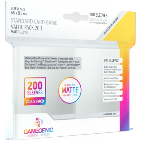 GG: Matte SCGame Sleeves (66x91 mm), 200 szt.