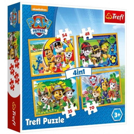 Puzzle 4w1 - Psi Patrol - Trefl