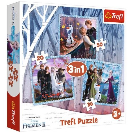Puzzle 3w1 - Magiczna opowieść Frozen