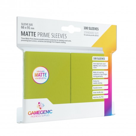 Gamegenic: Matte CCG Sleeves (66x91 mm) - Lime