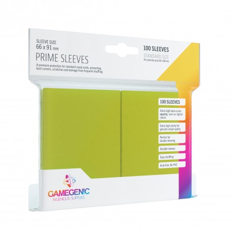 Gamegenic: Prime CCG Sleeves (66x91 mm) - Lime