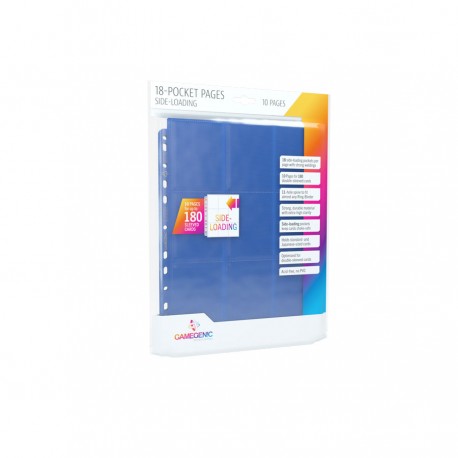 Gamegenic: 18-Pocket Pages Sideloading-Blue 10szt