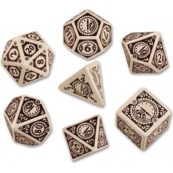 Komplet Steampunk - Clockwork - Beżowo-brązowy