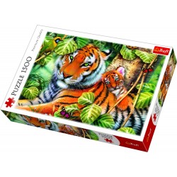 Puzzle 1500 Dwa tygrysy