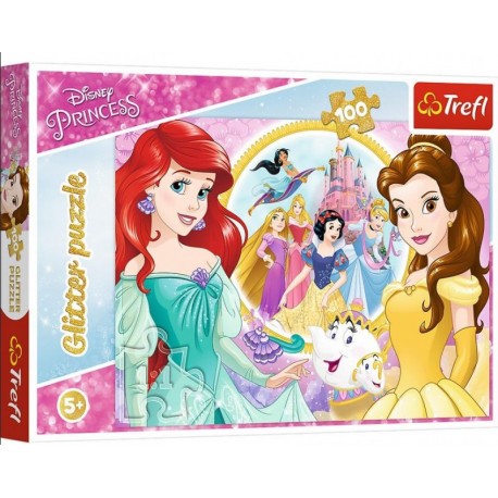 Puzzle 100 - Glitter Wspomnienia Belli i Arielki