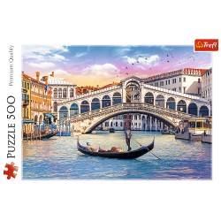 Puzzle 500 - Most Rialto, Wenecja