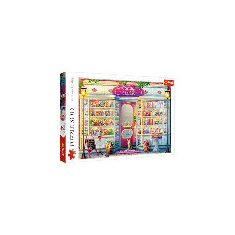 Puzzle 500 - Sklepik ze słodyczami