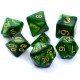 Komplet kości REBEL RPG - Perłowe - Zielone