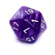 Komplet kości REBEL RPG - Perłowe - Fioletowe
