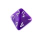 Komplet kości REBEL RPG - Perłowe - Fioletowe