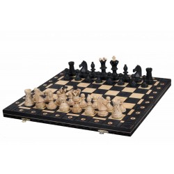 DUŻE SZACHY AMBASADOR BLACK (54x54cm) - drewniane